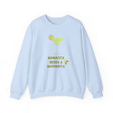 Margarita-Themed Sweatshirt, Cozy Gift for Party Lovers, Perfect for Birthdays, Casual Wear, Fun Night Out, Unisex Heavy Blend™