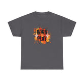 Born to Play Unisex Heavy Cotton Tee, Casual Graphic Tee, Playful Shirt for Sports Lovers, Gift for Gamers, Streetwear Style