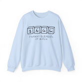 Sarcasm Elements Unisex Crewneck Sweatshirt, Funny Humor Apparel, Gift for Friends, Casual Wear, Comfy Outfit, Unique Gift Idea