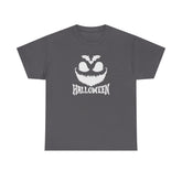 Halloween Unisex Heavy Cotton Tee | Spooky Graphic T-Shirt for Fall