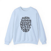 Inspirational Crewneck Sweatshirt, Motivational Quotes Gift, Cozy Jumper, Unisex Sweater, Every Journey Needs a First Step
