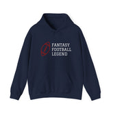 Fantasy Football Legend Hoodie, Unisex Heavy Blend Hooded Sweatshirt for Sports Fans, Gift for Football Lovers, Cozy Athletic Wear