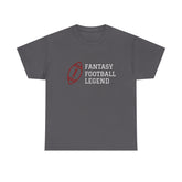 Fantasy Football Legend Unisex Heavy Cotton Tee, Gift for Football Fans, Sportswear, Casual Tee, Football Season Apparel