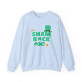 Sham Rock Unisex Sweatshirt, St. Patrick's Day Jumper, Lucky Clover Crewneck, Irish Holiday Pullover, Green Festival Top