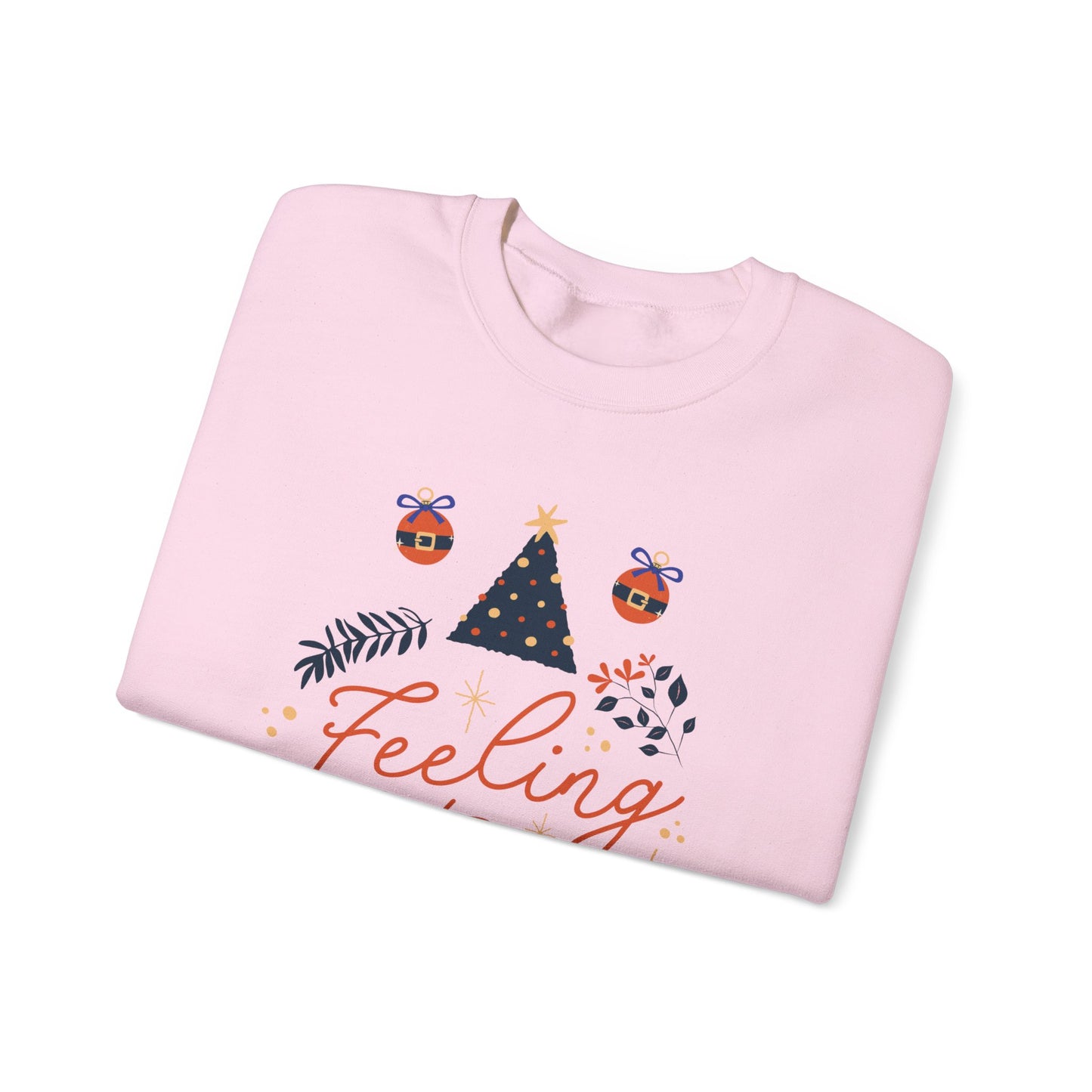 Feeling Festive Sweatshirt: Cozy Christmas Holiday Apparel - Unisex