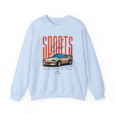 Sports Car Graphic Sweatshirt, Unisex Crewneck, Comfortable