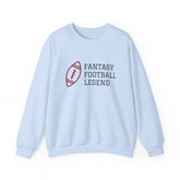 Fantasy Football Legend Crewneck Sweatshirt - Perfect Gift for Sports Fans, Cozy Wear for Game Days, Autumn Essentials, Unisex Sweatshirt
