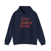 Teacher Gift Hoodie, Cozy Inspirational Teacher Sweatshirt, Motivational Educator Hooded Sweatshirt, Back to School Apparel, Cute Student