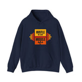 Hustle for Your Muscle Hoodie - Fitness Sweatshirt, Gym Wear, Workout Gift, Unisex Hooded Top, Motivational Apparel, Sports Clothing