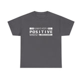 Positive Mindset Unisex Heavy Cotton Tee, Inspirational Shirt, Motivational T-Shirt, Gift for Friends, Casualwear