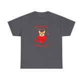 My Dogs Are My Valentine T-Shirt, Dog Lover Gift, Unisex Cotton Tee, Valentine's Day Apparel, Cute Dog Shirt