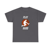 Play Hard Basketball Tee, Sports T-Shirt, Unisex Cotton Top, Gift for Sports Lovers, Athletic Wear, Casual Fitness Shirt