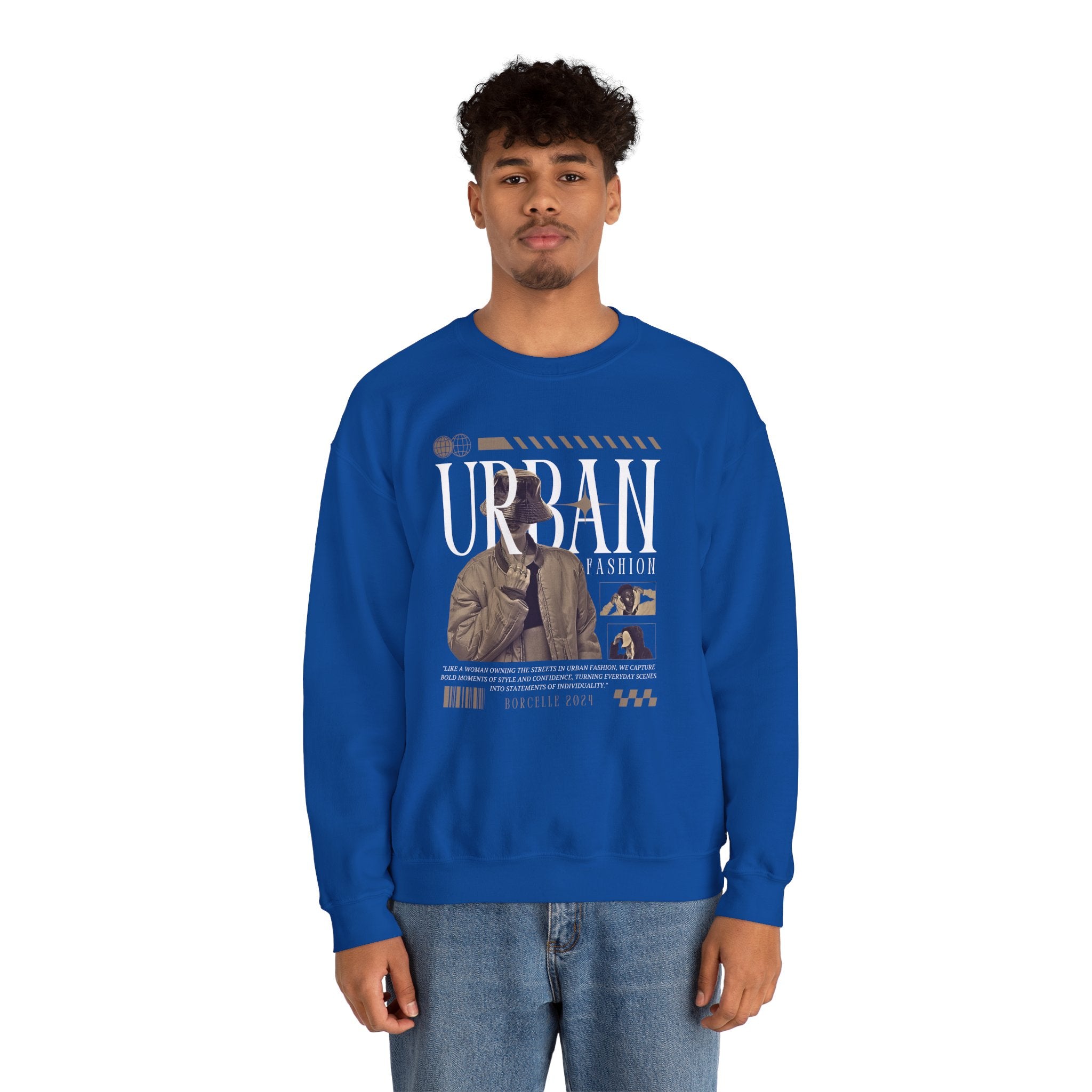 Crewneck Sweatshirt, Cozy Unisex Pullover, Streetwear Style