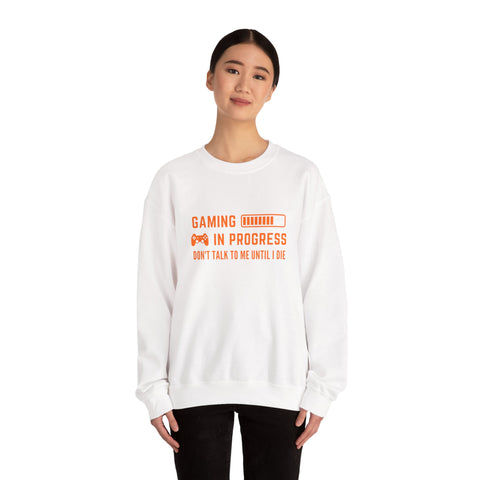Gaming In Progress Sweatshirt - Unisex Heavy Blend™ Crewneck for Gamers