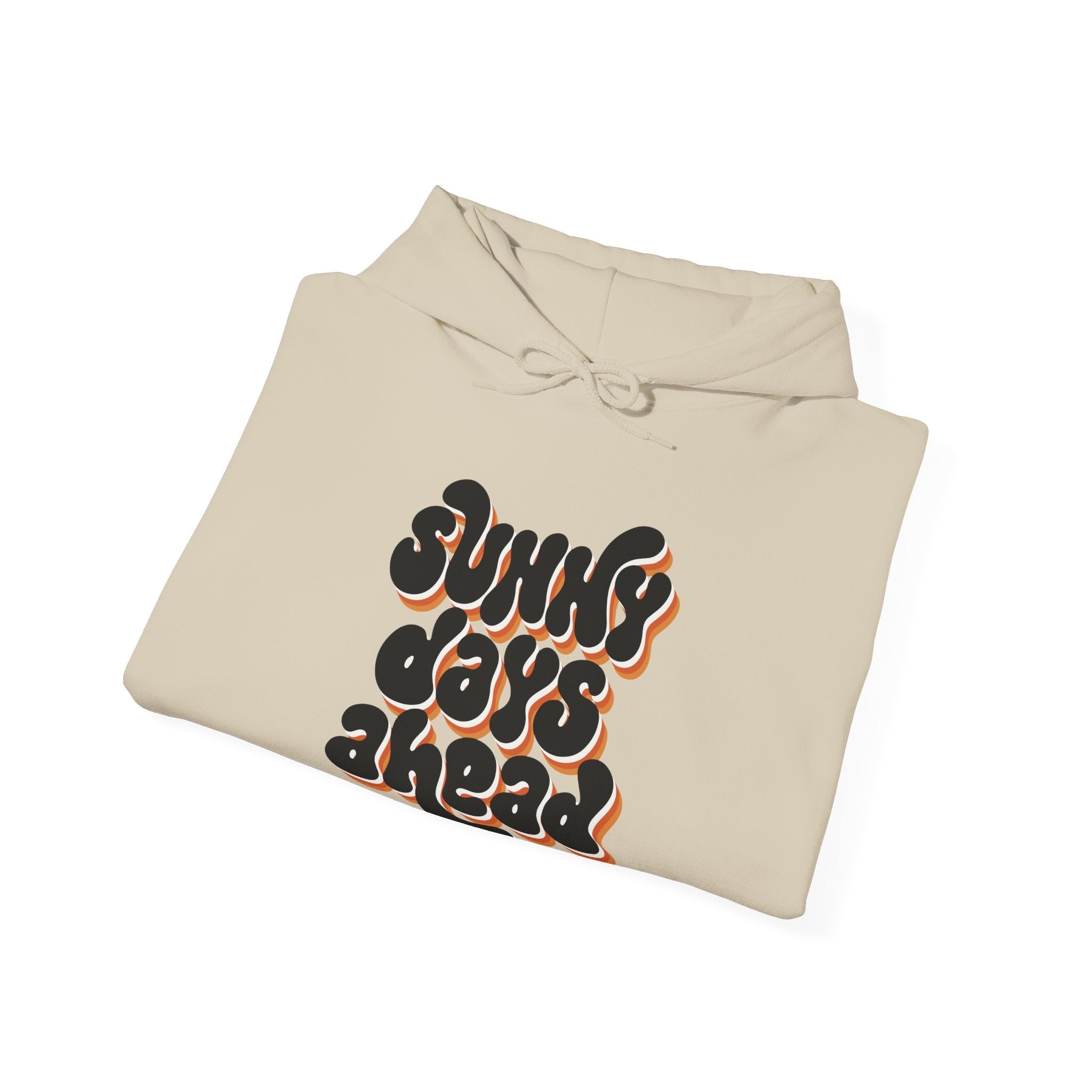 Sunny Days Ahead Hoodie Sweatshirt, Cozy Pullover for Chill Days, Friends Gift, Summer Vibes, Relaxed Style, Unisex