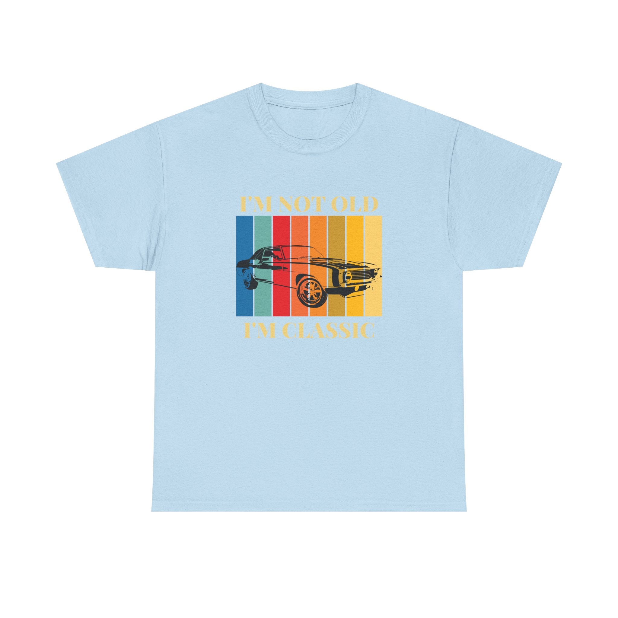 Funny Classic Car Unisex Heavy Cotton Tee - I'm Not Old, I'm Classic, Vintage Car Shirt, Birthday Gift, Retro Car Tee, Unique Gift, Car Enthusiast