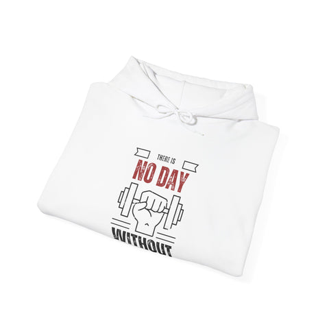 Motivational Gym Unisex Sweatshirt, No Day Without Fitness, Workout Gear, Gift for Gym Enthusiasts, Hoodie Apparel