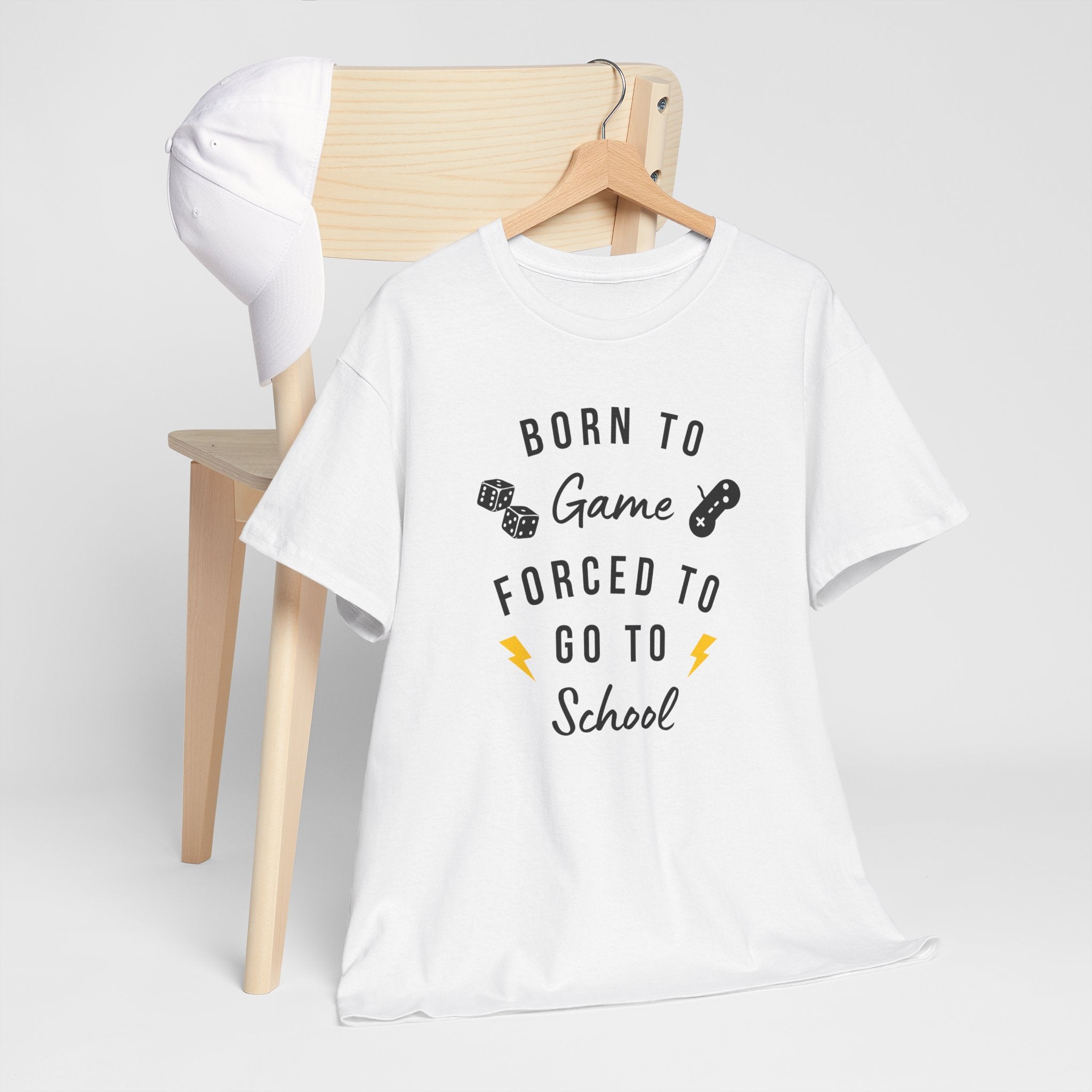 Born to Game Unisex Tee, Gamer T-Shirt, Fun School Shirt, Casual Cotton Tee