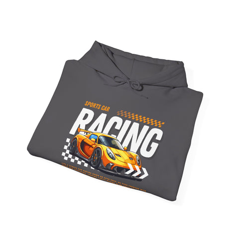 Sporty Racing Hoodie for Car Enthusiasts, Perfect For Track Day, Casual Wear, Unisex Fashion