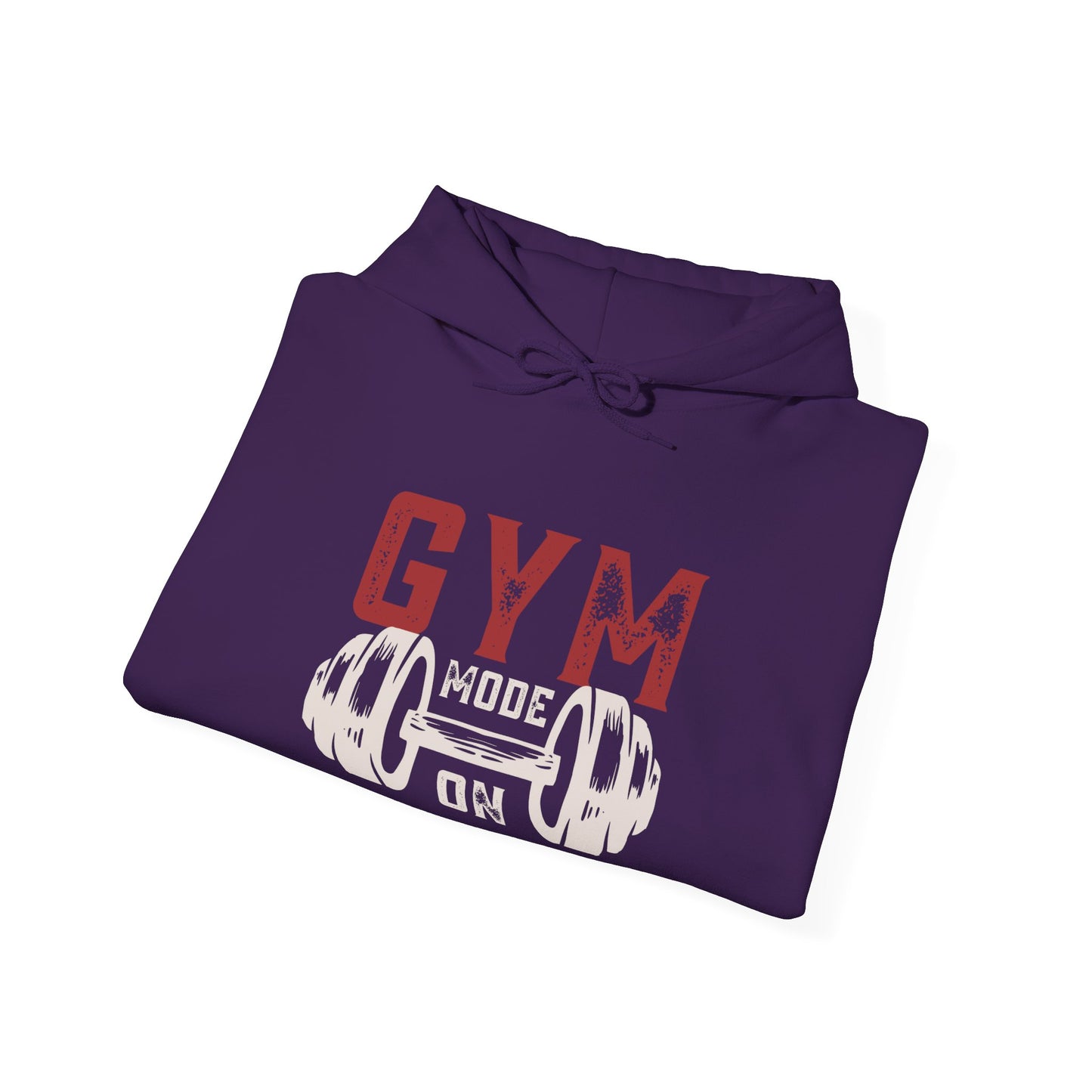 Gym Mode Hoodie, Fitness Sweatshirt, Workout Apparel, Cozy Gift for Gym Enthusiasts, Motivational Sportswear