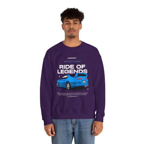 Ride of Legends Unisex Heavy Blend™ Crewneck Sweatshirt, Casual Car Sweatshirt