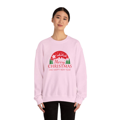 Merry Christmas Crewneck Sweatshirt, Cozy Holiday Sweatshirt, Winter Gift, Unisex Sweater, Christmas Celebration Apparel