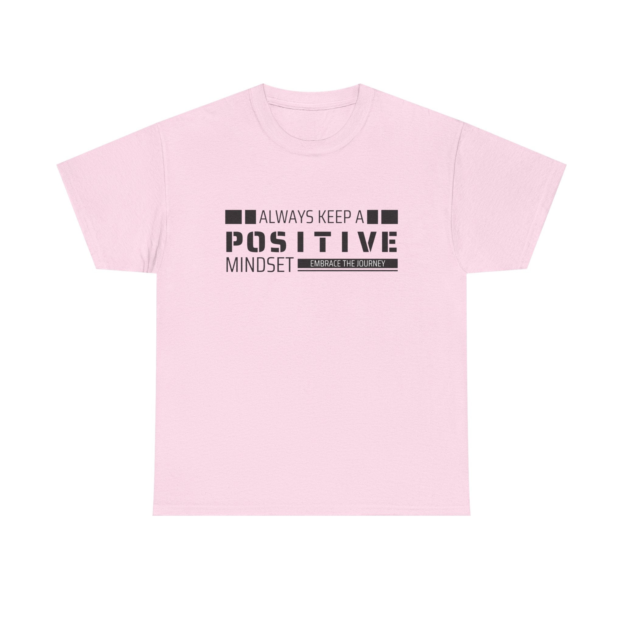 Positive Mindset Unisex Heavy Cotton Tee, Inspirational Shirt, Motivational T-Shirt, Gift for Friends, Casualwear