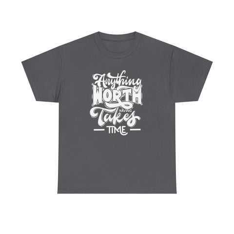 Timeless Wisdom Unisex Heavy Cotton Tee, Inspirational Quote Shirt, Motivational Graphic Tee, Slow Progress T-Shirt, Positive Vibes Clothing