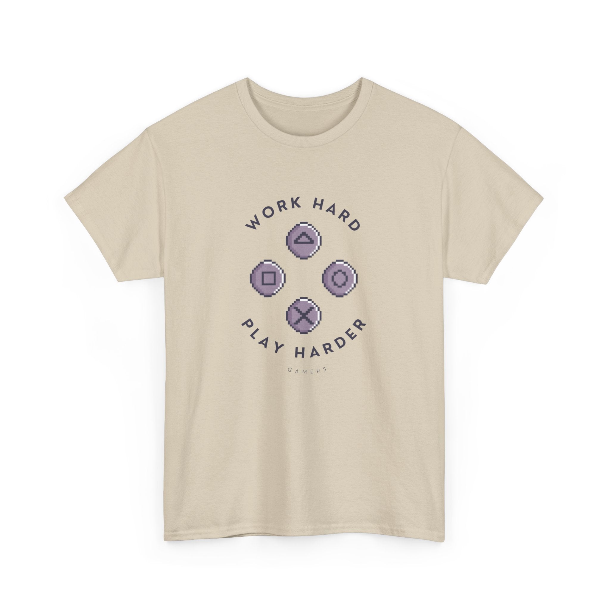Work Hard Play Hard Unisex Heavy Cotton Tee