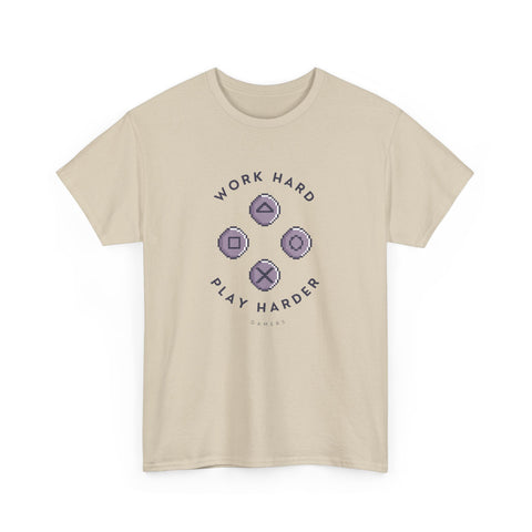 Work Hard Play Hard Unisex Heavy Cotton Tee