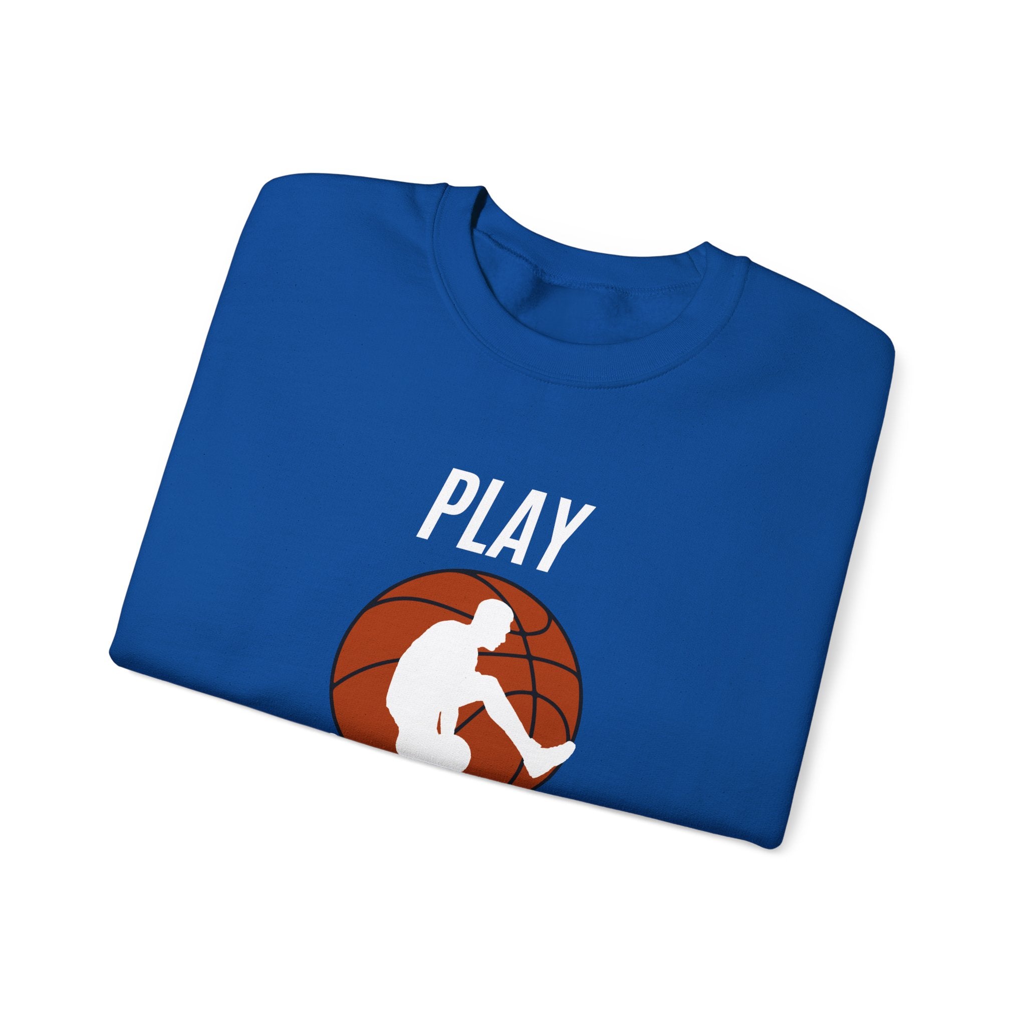 Play Hard Basketball Crewneck Sweatshirt, Unisex Sportswear, Active Lifestyle Sweatshirt, Perfect for Athletes and Coaches