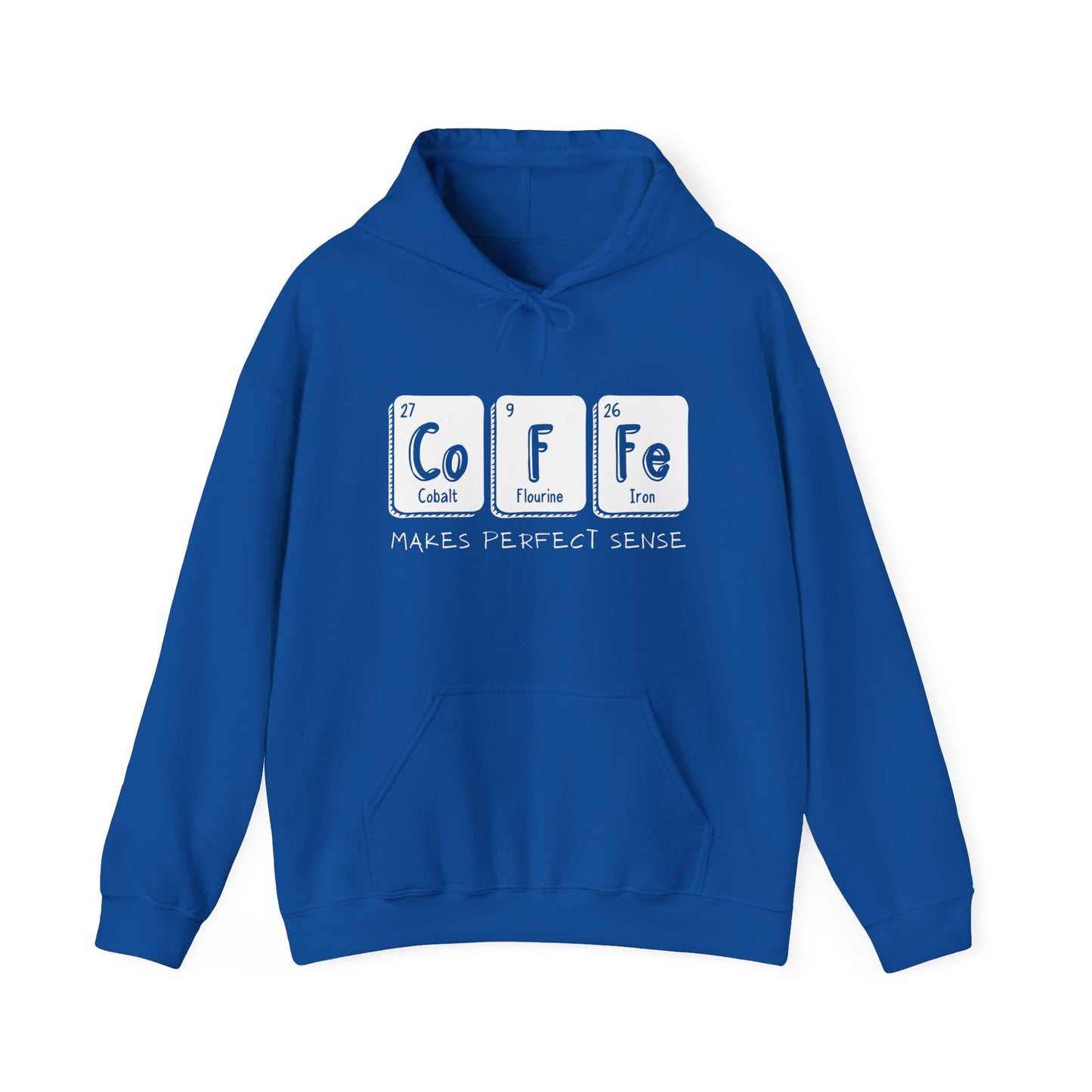 Coffee Chemistry Hooded Sweatshirt, Funny Sweatshirt for Coffee Lovers, Gift for Chemists, Cute Science Apparel, Perfect for Birthdays or