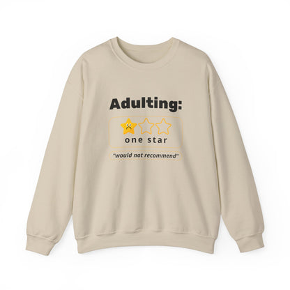 Adulting Review Sweatshirt - Funny Unisex Heavy Blend™ Crewneck