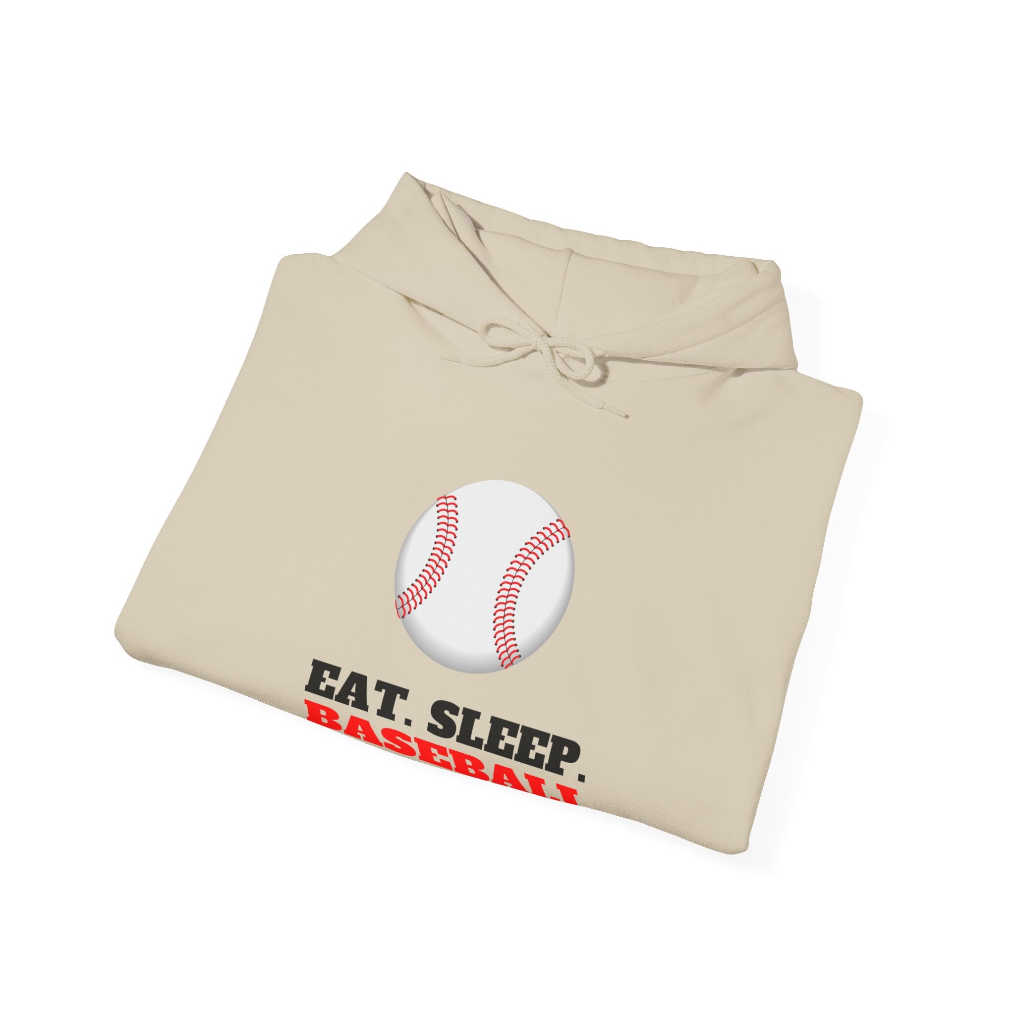 Baseball Hoodie - Eat Sleep Baseball, Sports Fan Gift
