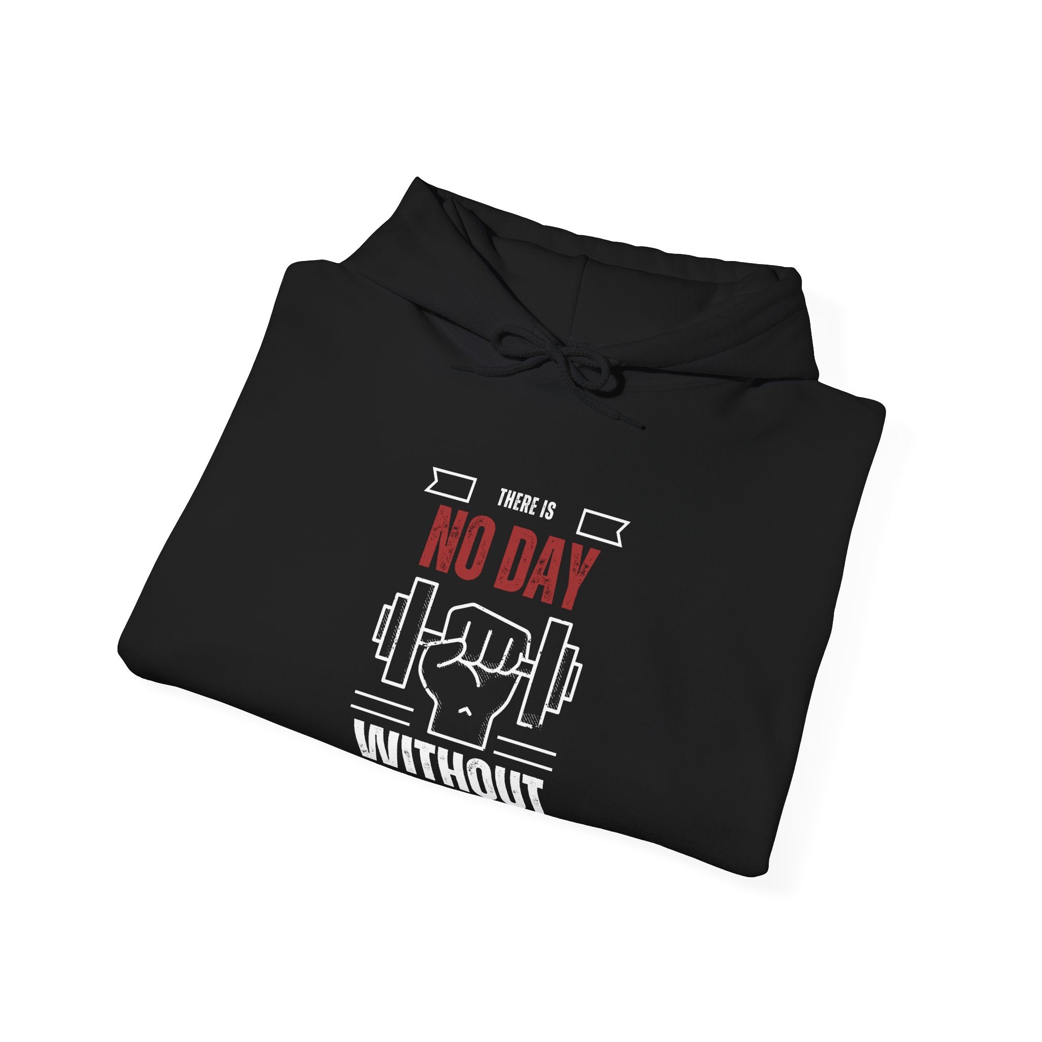 Motivational Gym Unisex Sweatshirt, No Day Without Fitness, Workout Gear, Gift for Gym Enthusiasts, Hoodie Apparel