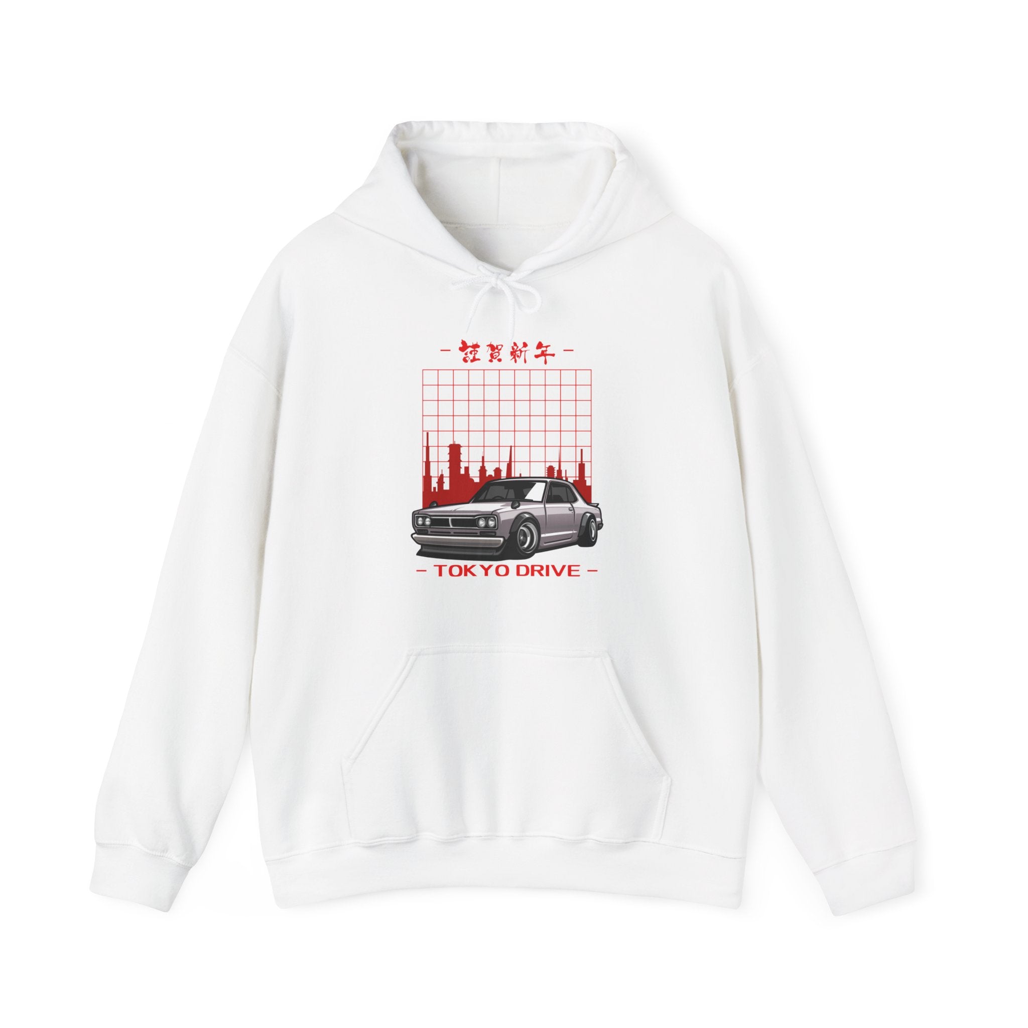 Tokyo Drive Unisex Heavy Blend™ Cool Car Hoodie - Cozy Streetwear, Perfect for Car Lovers, Casual Wear