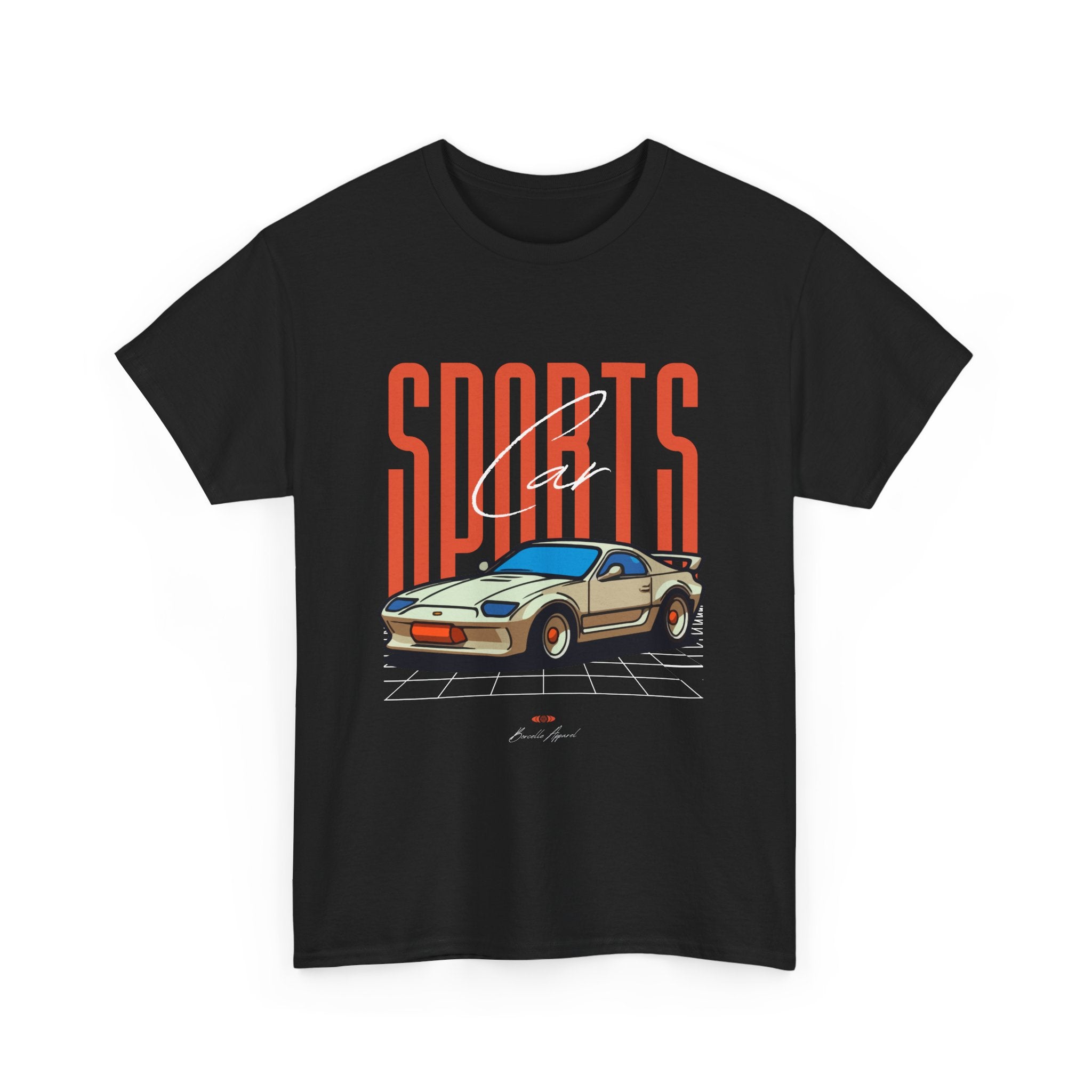 Sports Car, Unisex Heavy Cotton Shirt, Casual Streetwear, & Comfort