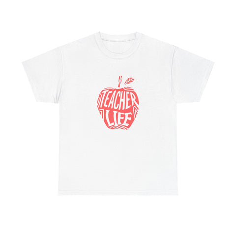 Teacher Life Unisex Tee, Teacher Appreciation Gift, Back to School Shirt, Funny Educational Gifts, Cotton Tshirt