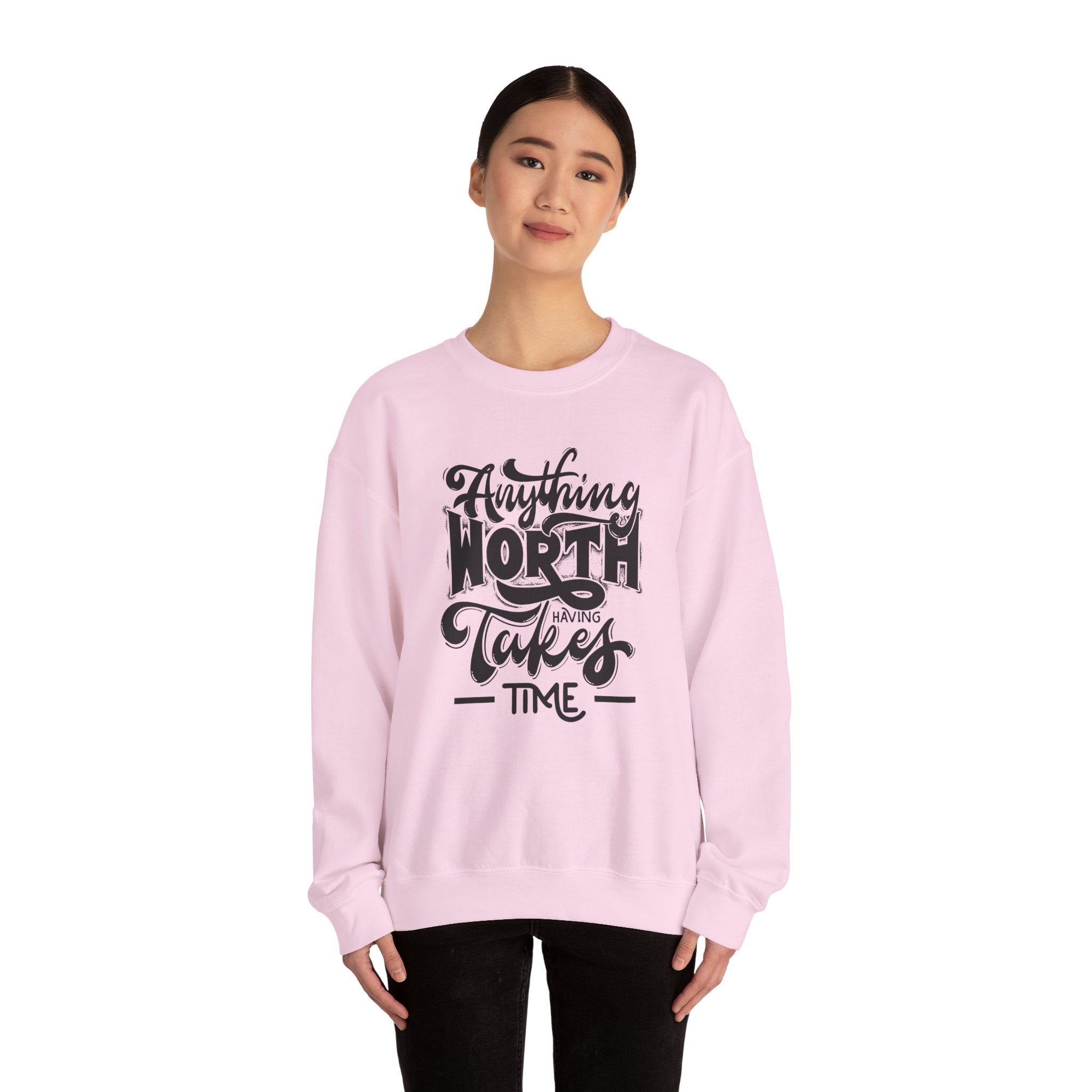 Inspirational Quote Sweatshirt - Cozy Motivational Apparel, Gift for Friends, Chill Days, Heavy Blend Crewneck