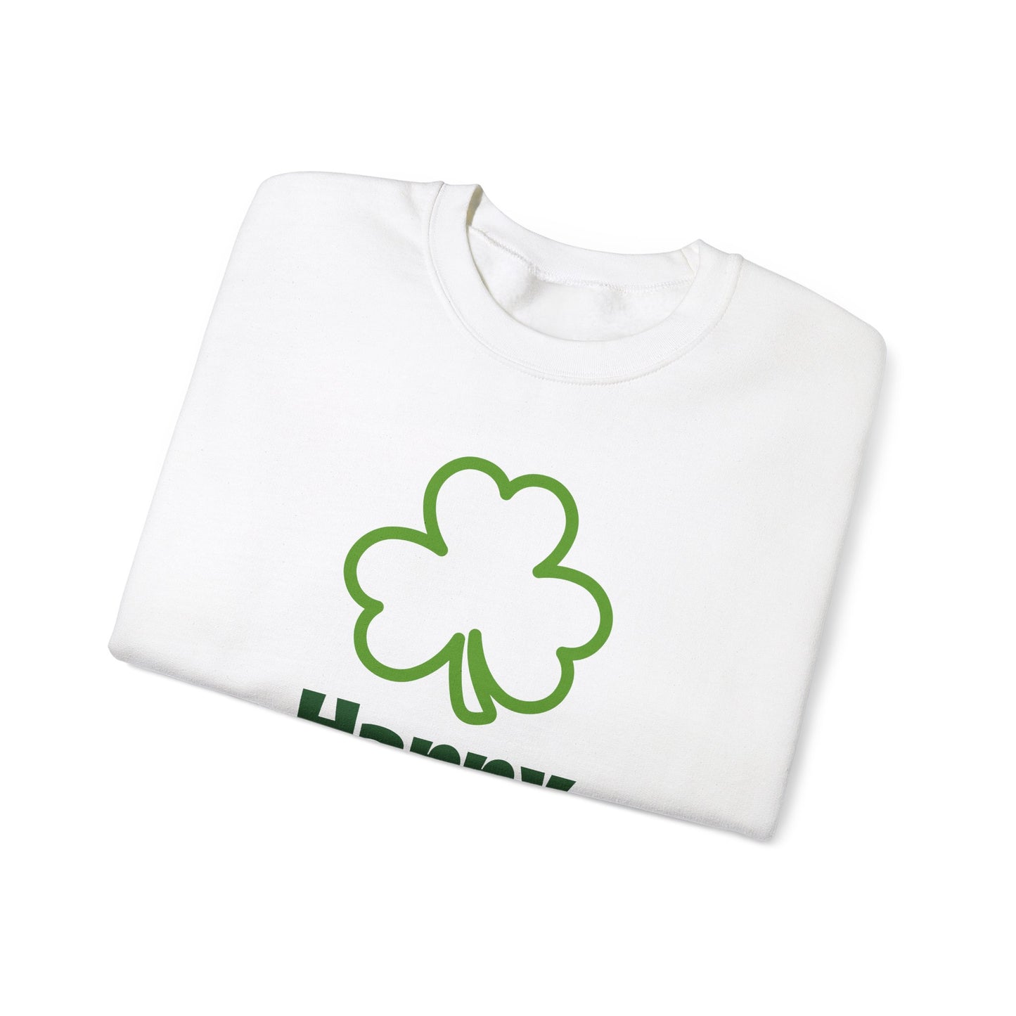 St Patrick's Day Sweatshirt, Cozy Crewneck for Celebrations, Unisex Holiday Apparel, Green Shamrock Design, Festive Clothing, Saint Paddy's