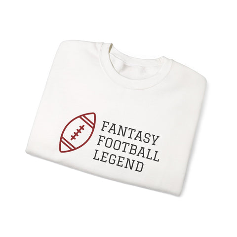 Fantasy Football Legend Crewneck Sweatshirt - Perfect Gift for Sports Fans, Cozy Wear for Game Days, Autumn Essentials, Unisex Sweatshirt