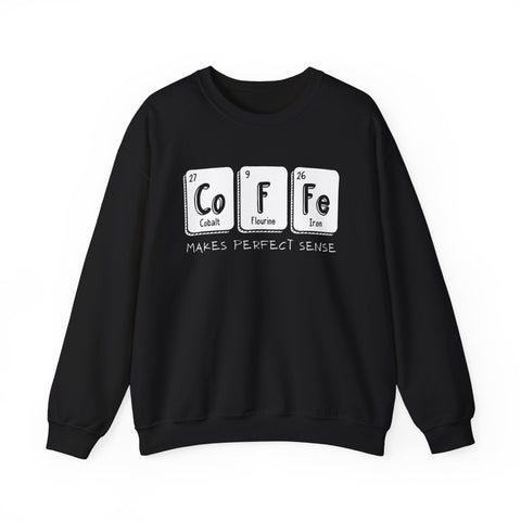 Coffee Elements Crewneck Sweatshirt - Cozy Coffee Lover Gift, Science Pullover, Unisex Casual Apparel, Coffee Gift idea, Coffee Theme