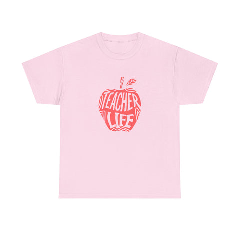 Teacher Life Unisex Tee, Teacher Appreciation Gift, Back to School Shirt, Funny Educational Gifts, Cotton Tshirt
