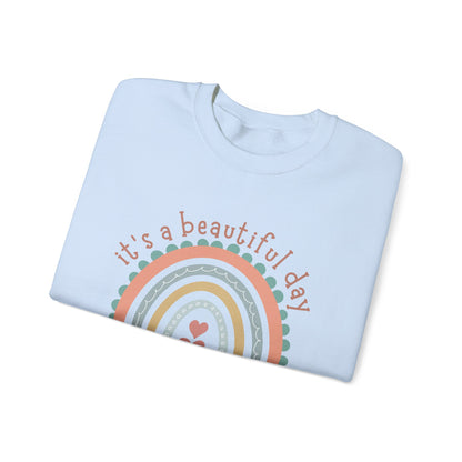 Rainbow Teacher Sweatshirt - Perfect Gift for Educators, Classroom Apparel, Cozy Style for Teachers, Back to School