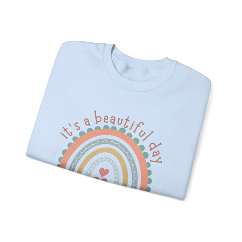 Rainbow Teacher Sweatshirt - Perfect Gift for Educators, Classroom Apparel, Cozy Style for Teachers, Back to School