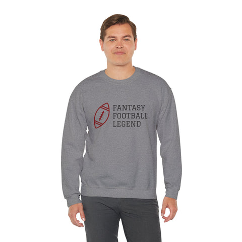 Fantasy Football Legend Crewneck Sweatshirt - Perfect Gift for Sports Fans, Cozy Wear for Game Days, Autumn Essentials, Unisex Sweatshirt