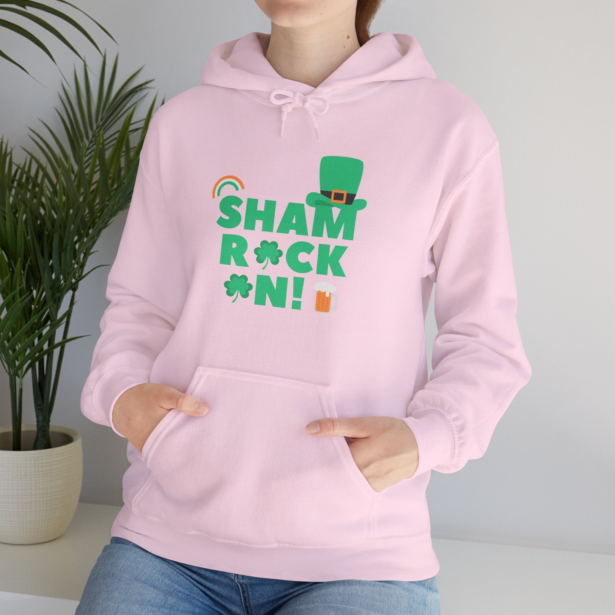 Shamrock Celebrations Hoodie, Unisex St. Patrick's Day Sweatshirt, Cozy Green Clover Apparel, Perfect Gift for Leprechaun Lovers, Spring