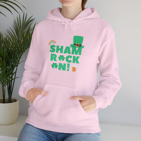 Shamrock Celebrations Hoodie, Unisex St. Patrick's Day Sweatshirt, Cozy Green Clover Apparel, Perfect Gift for Leprechaun Lovers, Spring