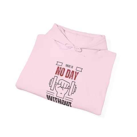 Motivational Gym Unisex Sweatshirt, No Day Without Fitness, Workout Gear, Gift for Gym Enthusiasts, Hoodie Apparel