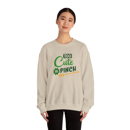 Cute St Patrick's Day Sweatshirt, Unisex Heavy Blend Crewneck, Perfect for Celebrations, Cozy Gift for Friends, Funny Irish Apparel